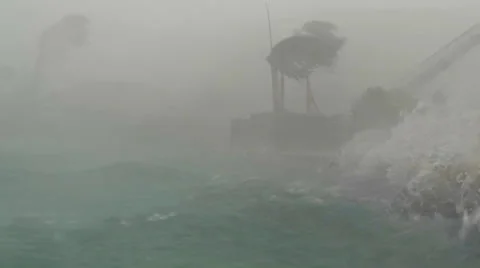 Super Typhoon Haiyan Extreme Wind Stock Footage 33871377