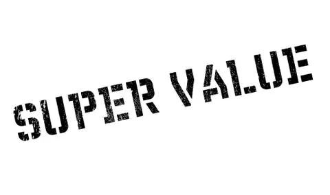 Super Value rubber stamp Stock Illustration