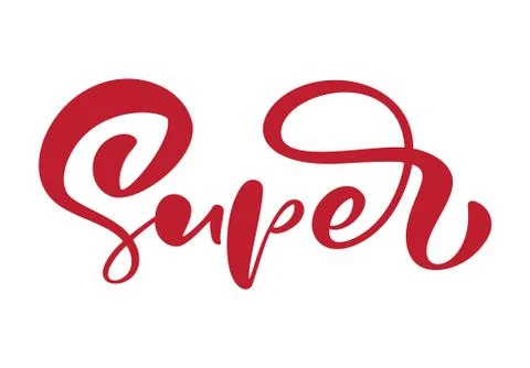 Super vector black hand drawn lettering positive quote. Calligraphy Stock Illustration