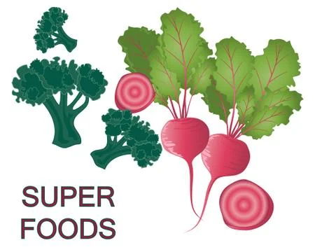 Super vegetables Illustrazione stock