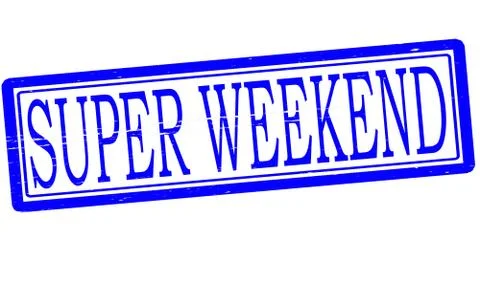 Super weekend Stock Illustration