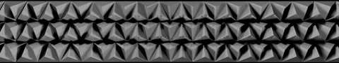 Super Wide Extended 3D Rendered Video with geometric art in 5760X1080px Stock Footage 139346352