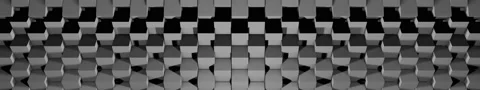 Super Wide Extended 3D Rendered Video with geometric art in 5760X1080px Stock Footage 139350499