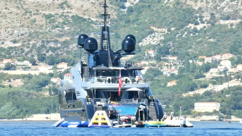 Super Yacht Video stock 148720313