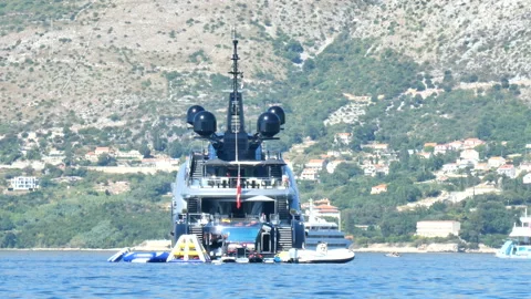 Super Yacht Stock Footage 148722867