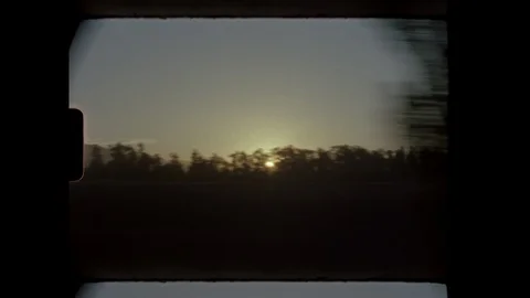 Super8-California Sunset Stock Footage 128404637