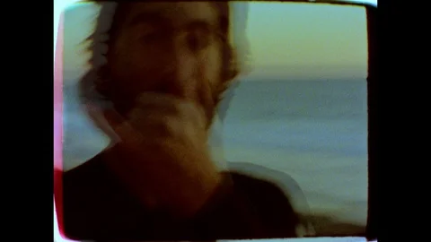 Super8-California Surfer Stock Footage 128404710
