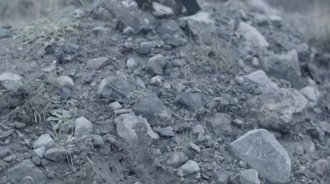 Super8 Camera on Rocks Stock Footage 58930114