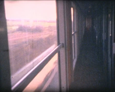 SUPER8 MOROCCO inside moroccan train - 2009 Stock Footage 34127096