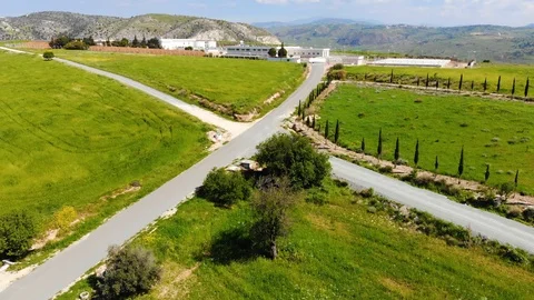 Superb green fields and orchards Cyprus 2018 Stock Footage 87202233