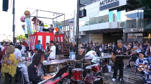 Superb Nisei Week Festival at Little Tokyo Stock Footage