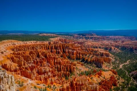 Superb view of Inspiration Point of Bryce Canyon National Park at Utah 스톡 사진