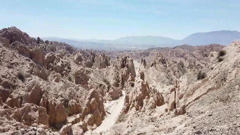 Superb view of the Quebrada de las Flechas in northern Argentina Stockbeeldmateriaal 133414864