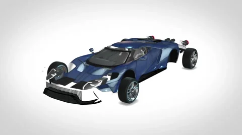 Supercar assembling-disassembling looped video Stock Footage 58720859