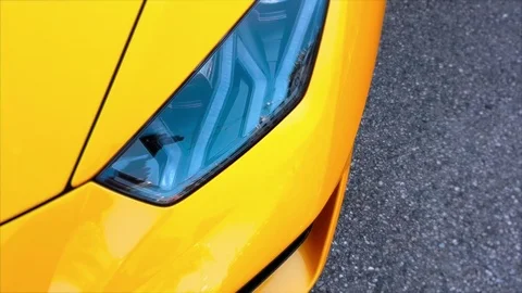 Supercar Headlight Closeup Stock-Footage 80714687