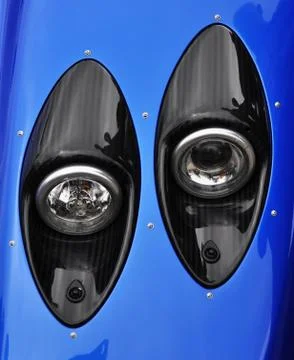 Supercar headlights Foto stock
