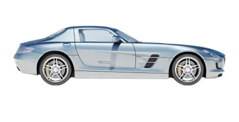 Supercar isolated on a light background Illustrazione stock