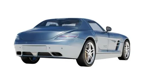 Supercar isolated on a light background Ilustração Stock
