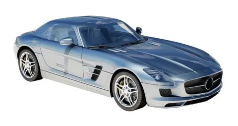 Supercar isolated on a light background Stock Illustration