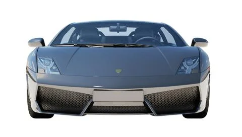 Supercar isolated on a light background Illustrazione stock