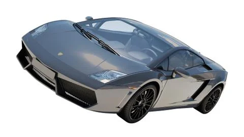 Supercar isolated on a light background 스톡 일러스트