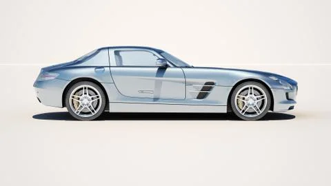 Supercar on a light background Stock Illustration