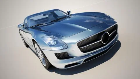 Supercar on a light background Stock Illustration