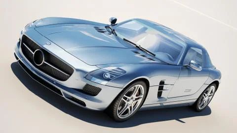 Supercar on a light background Illustrazione stock