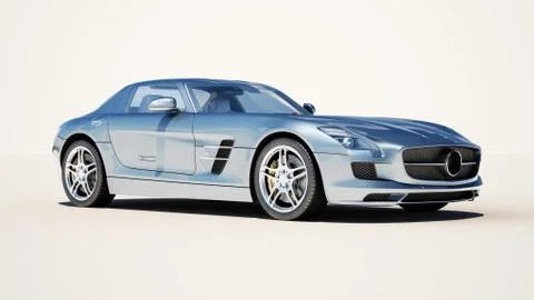 Supercar on a light background Stock Illustration