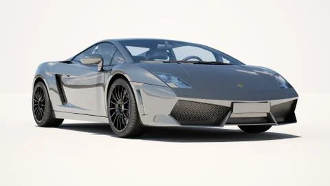 Supercar on a light background Illustrazione stock