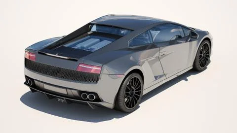 Supercar on a light background Stock Illustration