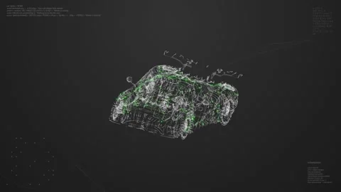 Supercar Model Rotating UI Screen. Car H... | Stock Video | Pond5