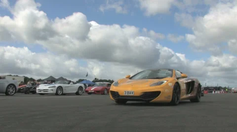Supercar Startline Stock Footage 32660022