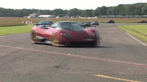 Supercar track parade 7 Video stock 46826139
