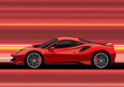 Supercar Vector file 스톡 일러스트