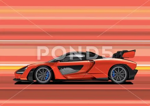 Supercar Vector file Ilustração Stock