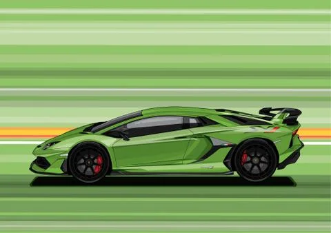 Supercar Vector file Illustrazione stock