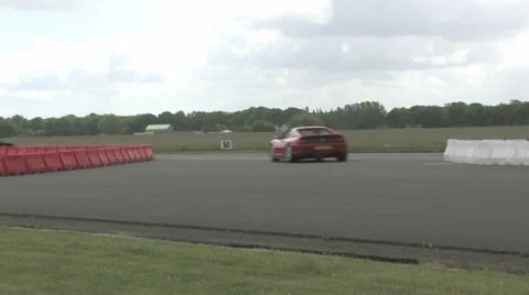 Supercars in chicane Stock Footage 33133865
