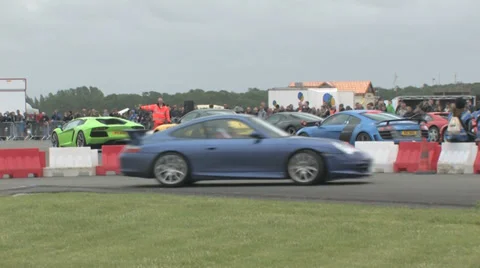 Supercars on track Stock Footage 33602369
