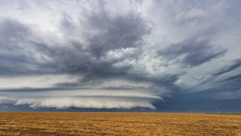 Supercell across the Great Plains Stock Footage 136123932