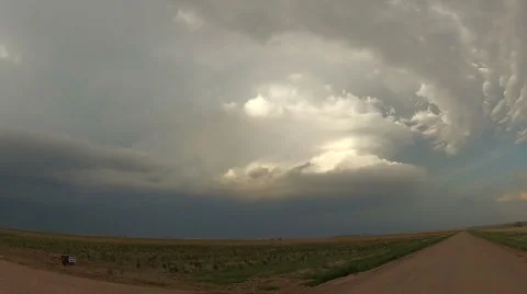 Supercell Chaser Stock Footage 54760794