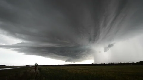 Supercell Downburst Stock Footage 54755260