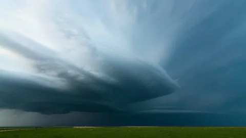 Supercell Passes by in Colorado Stock Footage 272752074