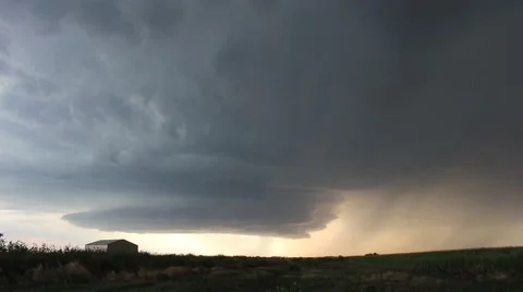 Supercell Thunderstorm Time Lapse Stock Footage 68796535