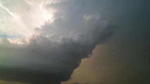 Supercell Tilt Down Stock Footage 219720946