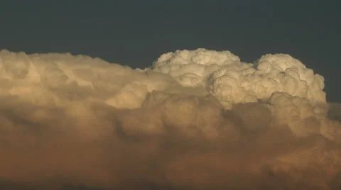 Supercell Turret at Sunset Stock Footage 54735542