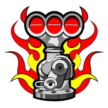 Supercharger Stock-Illustration