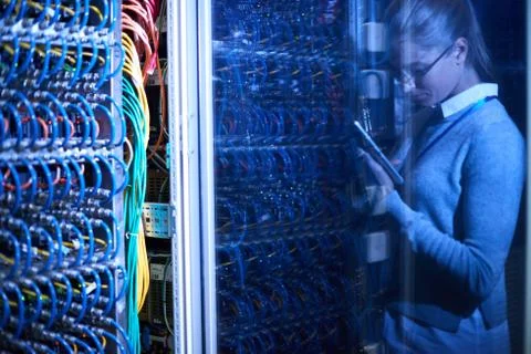 Supercomputer Servers 스톡 사진