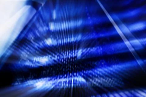 Supercomputers abstract data concept. Stock Photos