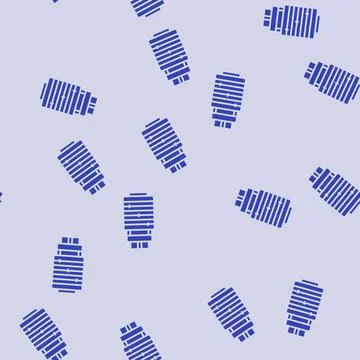 Superconducting magnets glyph seamless pattern Stock Illustration